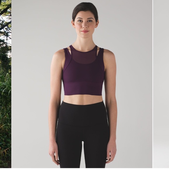 Lululemon Darkest Magenta Double Tap Bra II - Picture 2 of 10